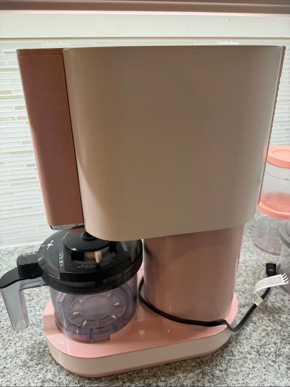 Ninja Pink Frozen Treat Maker with Matching Storage Cups